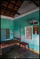 Village home with ancester pictures. Hoi An, Vietnam (color)