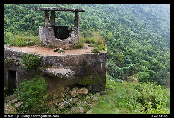 Abandonned bunker, Hai Van pass. Vietnam