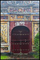Decorated gate, imperial citadel. Hue, Vietnam ( color)