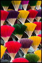 Multicolored incense sticks. Hue, Vietnam (color)