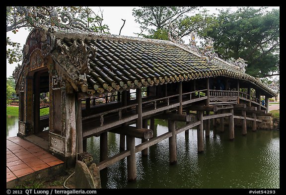Thanh Toan covered bridge. Hue, Vietnam