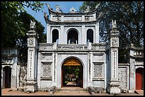 Entrance gate, Temple of the Litterature. Hanoi, Vietnam ( color)