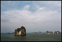 Limestone islets. Halong Bay, Vietnam (color)