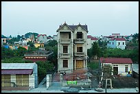 New countryside houses. Bat Trang, Vietnam (color)