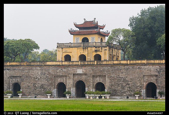 Doan Mon Gate, Thang Long Citadel. Hanoi, Vietnam (color)