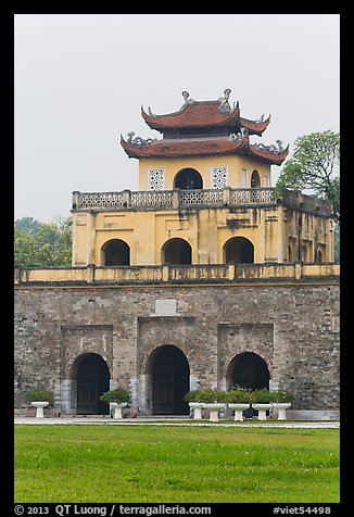 Doan Mon Gate, Hanoi Citadel. Hanoi, Vietnam (color)