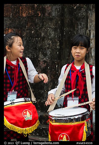 Children band musicians. Hanoi, Vietnam (color)