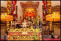 Altar, Le Van Duyet temple, Binh Thanh district. Ho Chi Minh City, Vietnam (color)