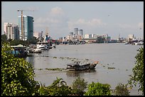 Saigon riverfront. Ho Chi Minh City, Vietnam ( color)