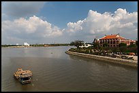 Dragon House and Ben Nghe Channel. Ho Chi Minh City, Vietnam (color)