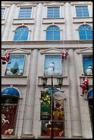 Department store with holiday decorations. Ho Chi Minh City, Vietnam (color)