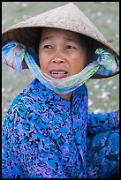 Fisherwoman. Mui Ne, Vietnam (color)