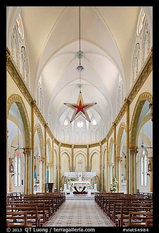Church interior. Tra Vinh, Vietnam