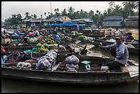 Phung Diem floating market. Can Tho, Vietnam (color)