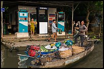 Riverside gas station. Can Tho, Vietnam (color)