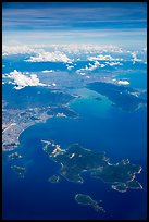 Aerial view of Hon Tre Island and Nha Trang. Vietnam ( color)