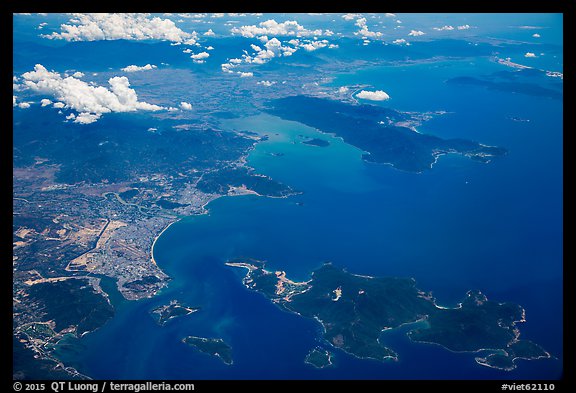 Aerial view of Nha Trang Bay. Vietnam (color)