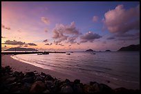 Harbor and Con Son Bay before sunrise. Con Dao Islands, Vietnam ( color)
