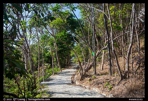 Trail, Bay Canh Island, Con Dao National Park. Con Dao Islands, Vietnam
