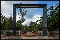 Monumental gate to Hang Duong Cemetery. Con Dao Islands, Vietnam ( color)