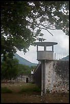 Prison wall and tower, Con Son. Con Dao Islands, Vietnam ( color)
