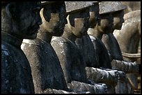 Row of statues in Khai Dinh Mausoleum. Hue, Vietnam