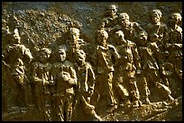 Bas relief celebrating the victims of the French rule, Son La. Northwest Vietnam (color)