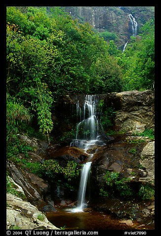 Silver Falls (Thac Bac) near Sapa. Sapa, Vietnam
