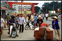 Border crossing with China at Lao Cai. Vietnam (color)