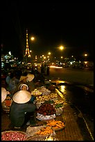 Night market, with the little Eiffel Tower in the background. Da Lat, Vietnam ( color)