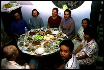 Family meal. Ho Chi Minh City, Vietnam