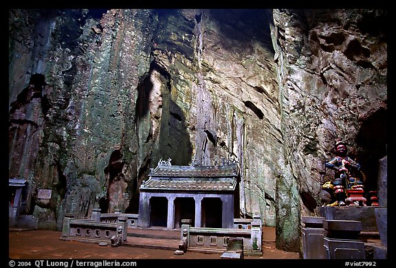 Troglodyte temple, Marble Mountains. Da Nang, Vietnam