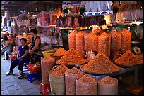 Dried shrimp for sale in the Bin Tay wholesale market in Cholon, district 6. Cholon, Ho Chi Minh City, Vietnam ( color)