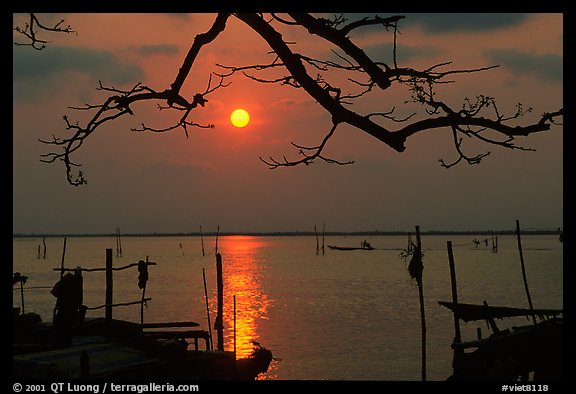 Sunrise. Ha Tien, Vietnam (color)
