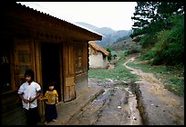 A minority village in the mountains. Da Lat, Vietnam ( color)