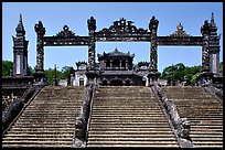 Khai Dinh mausoleum. Hue, Vietnam (color)
