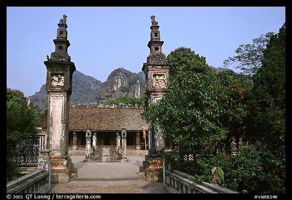 Hoa Lu, medieval site of the early kingdom of Vietnam. Ninh Binh,  Vietnam